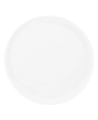 Elama Duncan 18 Piece Porcelain Dinnerware Set In Black In White