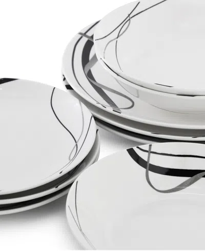 Elama 18pc Dinnerware Set In White