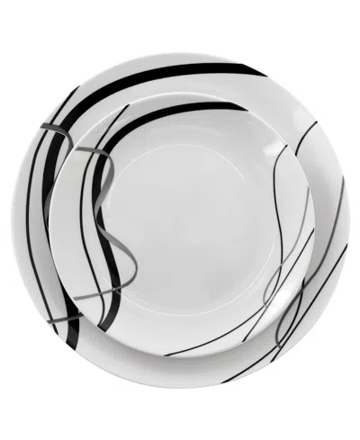 Elama 18pc Dinnerware Set In White