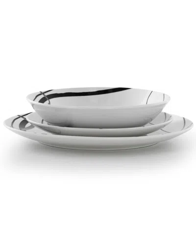 Elama 18pc Dinnerware Set In White