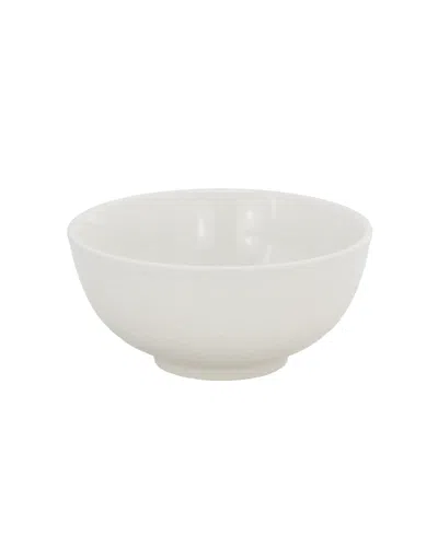 Elama Gemma 12 Piece Stoneware Dinnerware Set In White