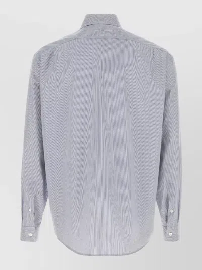 The Row Light Grey Regular Shirt In Blue