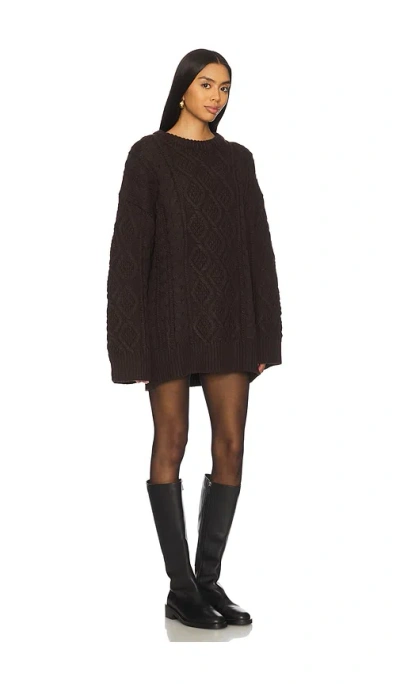 Lioness Gigi Knit Pullover In Brown