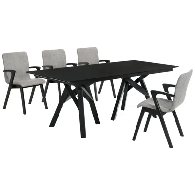 Armen Living Cortina And Varde 5pc Rectangular Dining Set