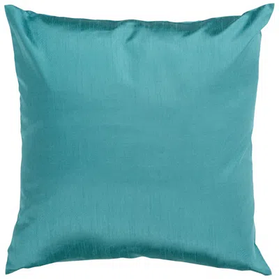 Surya Solid Luxe Throw Pillow In Blue