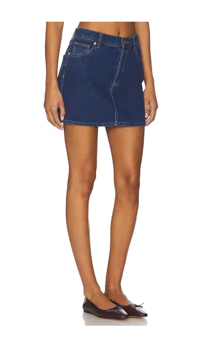 Rolla's 90s Relaxed Mini Skirt In Blue