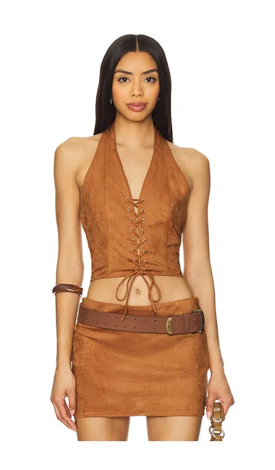 Superdown Delphi Top In Brown
