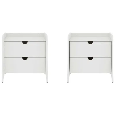 Manhattan Comfort Coney Mid-century Modern 2-drawer Nightstand
