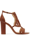 ALEXANDRE BIRMAN Marinah woven suede and leather sandals