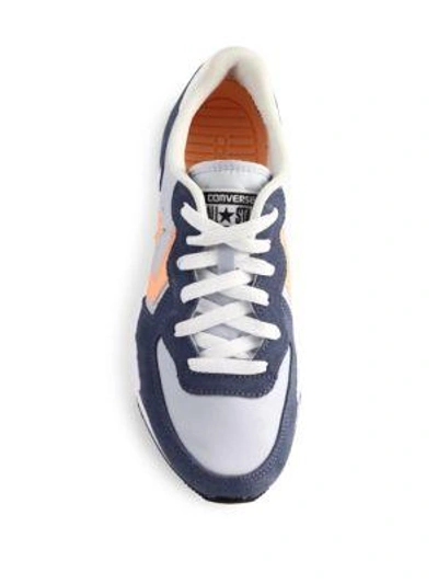Shop Converse Thunderbolt Modern Nylon & Suede Sneakers In Porpoise Blue