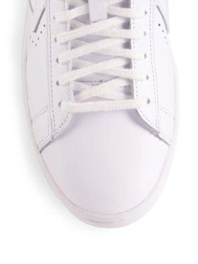 Converse Chuck Taylor Pro Leather Lp Ox Sneakers In White/silver | ModeSens