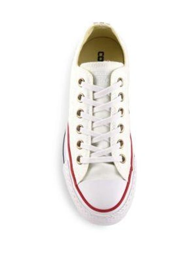 Shop Converse Chuck Taylor All-star Star-embroidered Low-top Sneakers In White