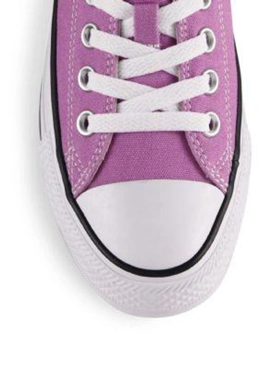 Shop Converse Unisex Chuck Taylor All-star Canvas Low-top Sneakers In Fuschia Glow