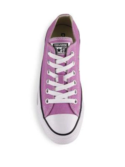 Shop Converse Unisex Chuck Taylor All-star Canvas Low-top Sneakers In Fuschia Glow