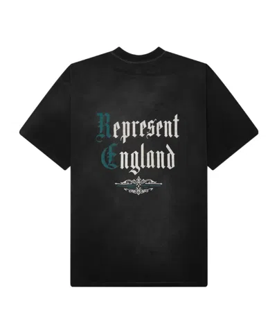 Represent Logo-print Dropped-shoulder T-shirt In Black