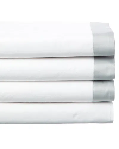 Dea Italian Linens 300 Thread Count Elda Custom Bella Percale Sheet Set In White