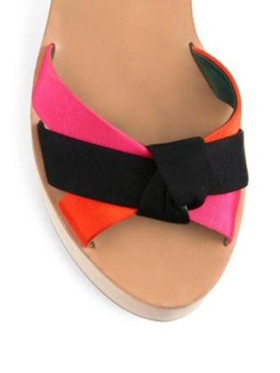 Shop Loeffler Randall Elsa Colorblock Platform Sandals In Multi