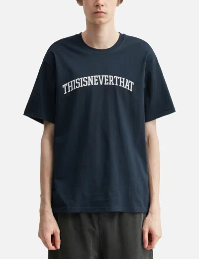 Thisisneverthat Arch-logo T-shirt In Blue