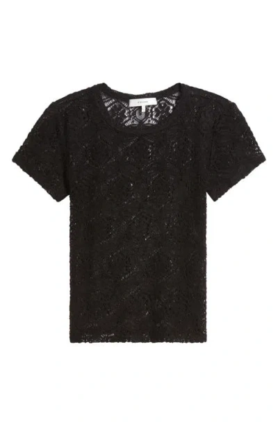 Frame The Lace T-shirt In Black