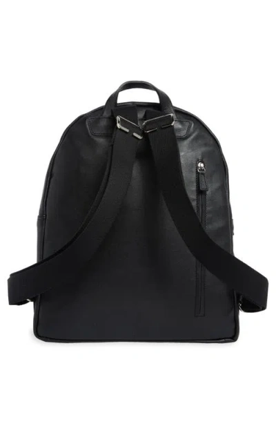 Longchamp Patchwork Leather Backpack In Black