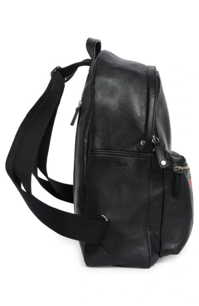 Longchamp Patchwork Leather Backpack In Black