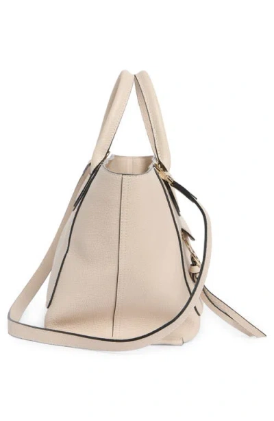 Longchamp Mailbox Medium Leather Top Handle Bag In Neutral