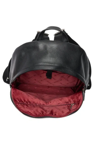 Longchamp Patchwork Leather Backpack In Black