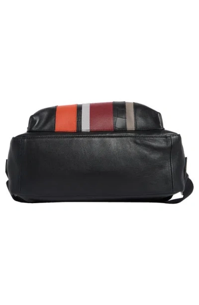 Longchamp Patchwork Leather Backpack In Black