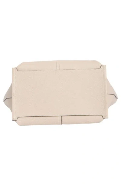 Longchamp Mailbox Medium Leather Top Handle Bag In Neutral