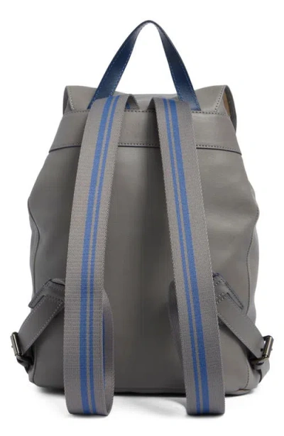 Longchamp Lc3d Medium Leather Backpack In Gray
