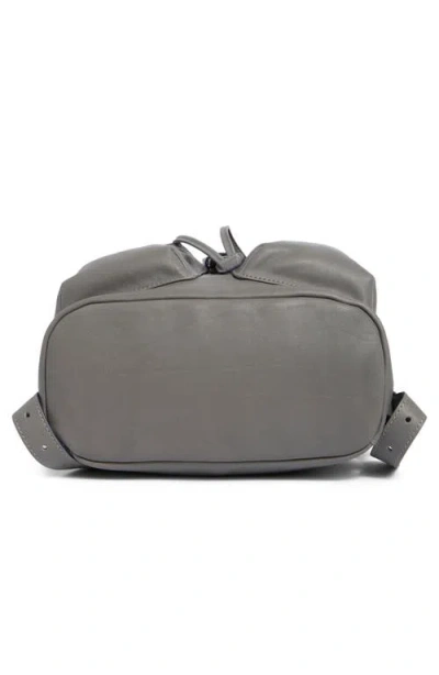 Longchamp Lc3d Medium Leather Backpack In Gray