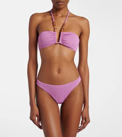 Vix Paula Hermanny Basic Bikini Bottoms In Pink
