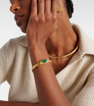Ysso Delphi 24kt Gold-plated Bangle In Gold