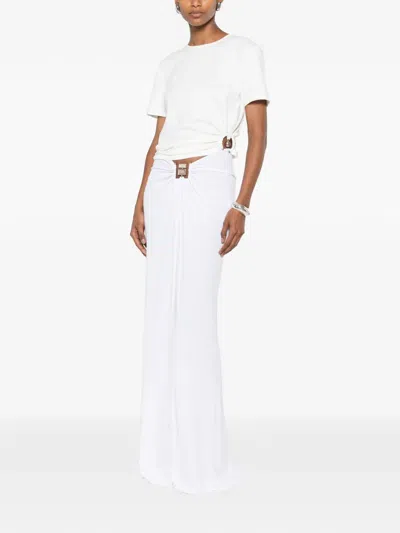 Christopher Esber Orbit Ruched T-shirt In White