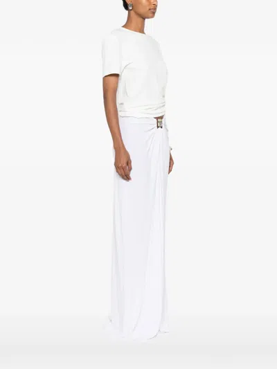 Christopher Esber Orbit Ruched T-shirt In White