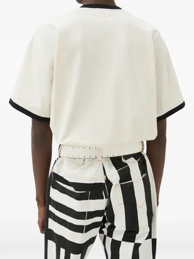 Versace Printed Cotton-jersey Regular T-shirt In White