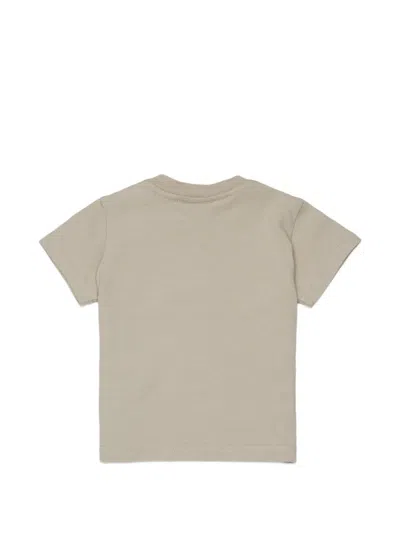Dsquared2 Logo-print Press-stud T-shirt In Neutral