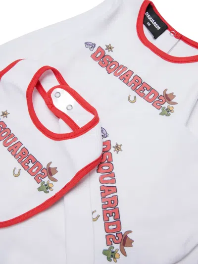 Dsquared2 Logo-print Three-piece Set In White