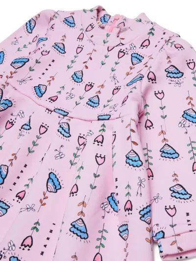 Marni Floral-pattern Mini Dress In Multi
