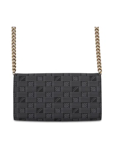 Moreau Patterned Chain-strap Clutch Bag In Blue