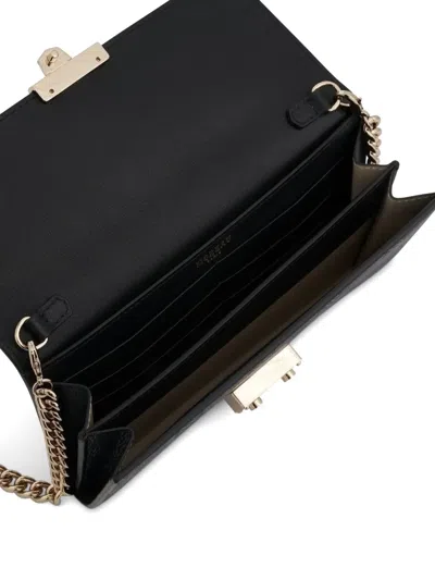 Moreau Patterned Chain-strap Clutch Bag In Blue
