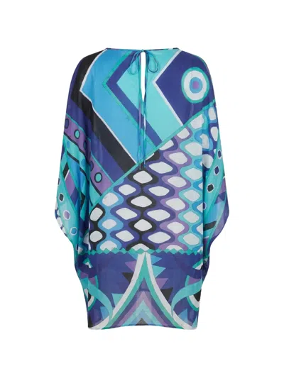Pucci Geometric-print Kaftan In Multi