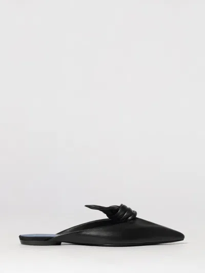 Lanvin Knotted Pointed-toe Flat Mules In Multi