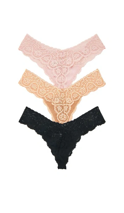 Commando Tulip Tanga 3 Pack In Multi