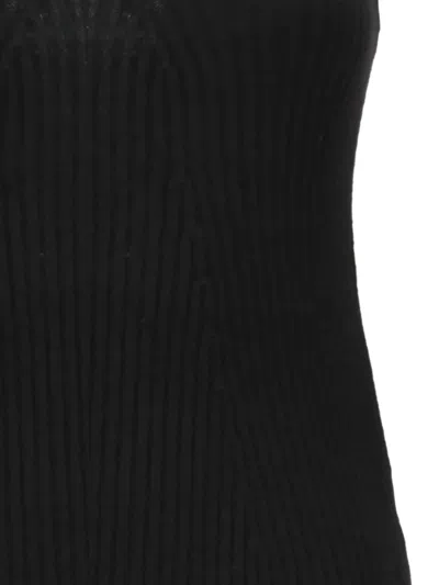 Irreplaceable Ribbed-knit Strapless Top In Black