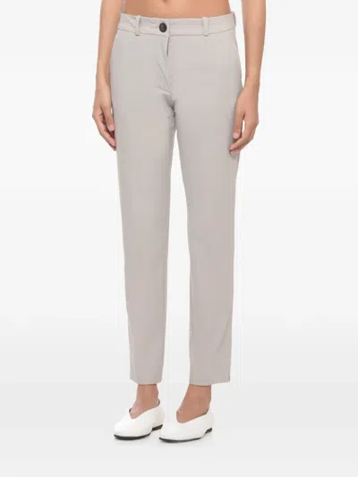 Rrd Belt-loop Button-fastening Trousers In White