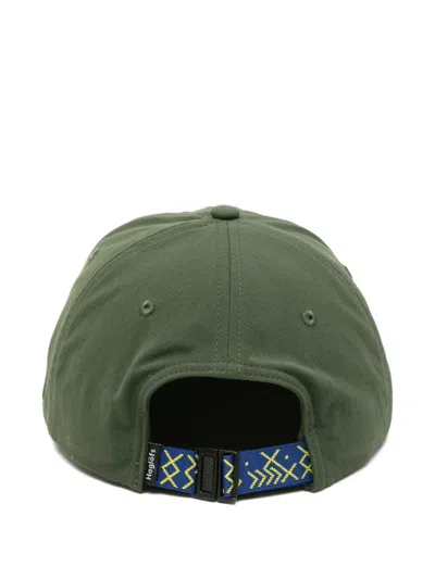 Haglöfs Logo-embroidered Patterned-strap Cap In Green