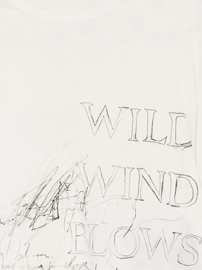 Ann Demeulemeester Printed T-shirt In White