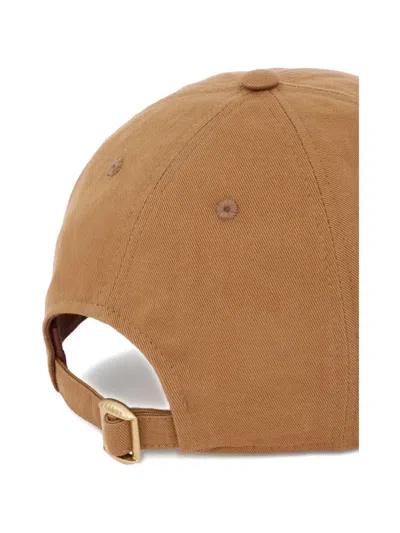Chloé Logo-embroidered Cap In Red
