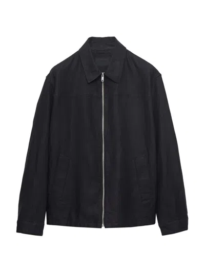 Prada Linen Jacket In Black
